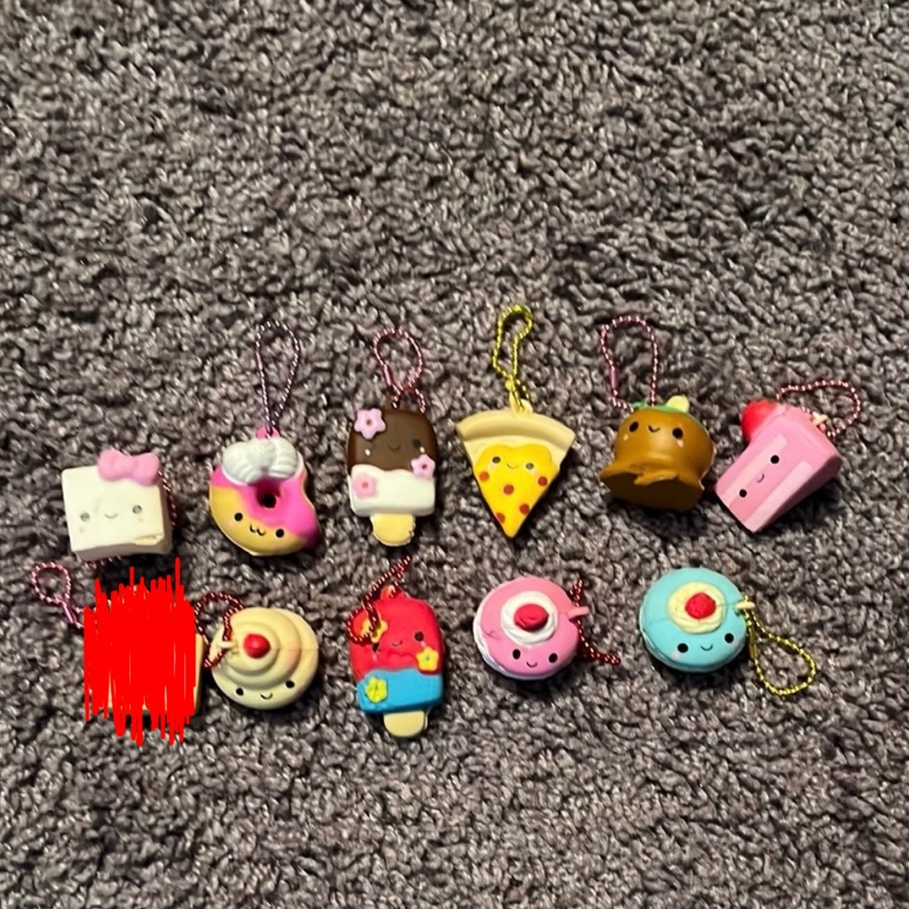 Smooshy Mushy Keychains Bundle Of 10